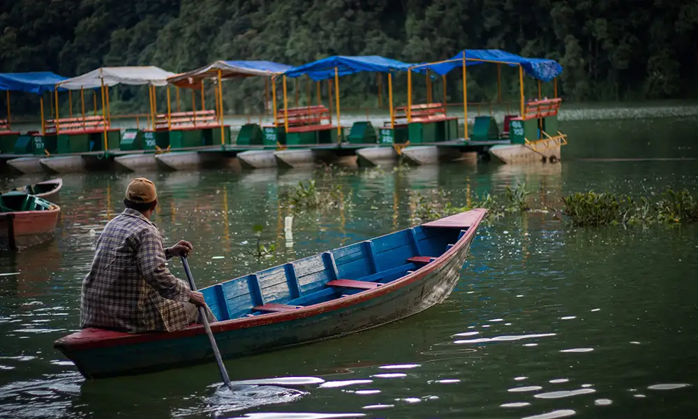 Boating on Phewa Lake - GlobalXplorers