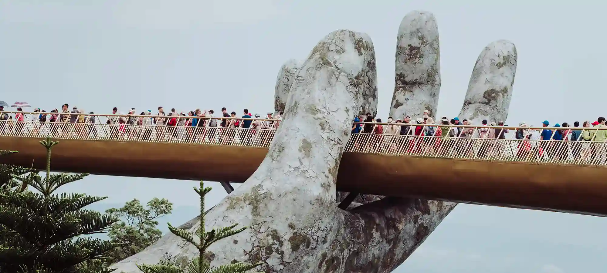 Golden Bridge on Ba Na Hills - Vietnam,-Da-Nang - GlobalXplorers